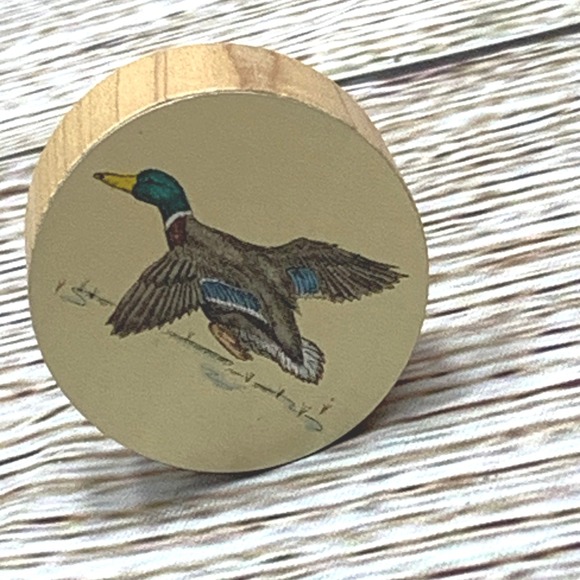 It's a Corker! Duck Wine Bottle Stopper Wood Cork Barware Decor - Picture 2 of 4
